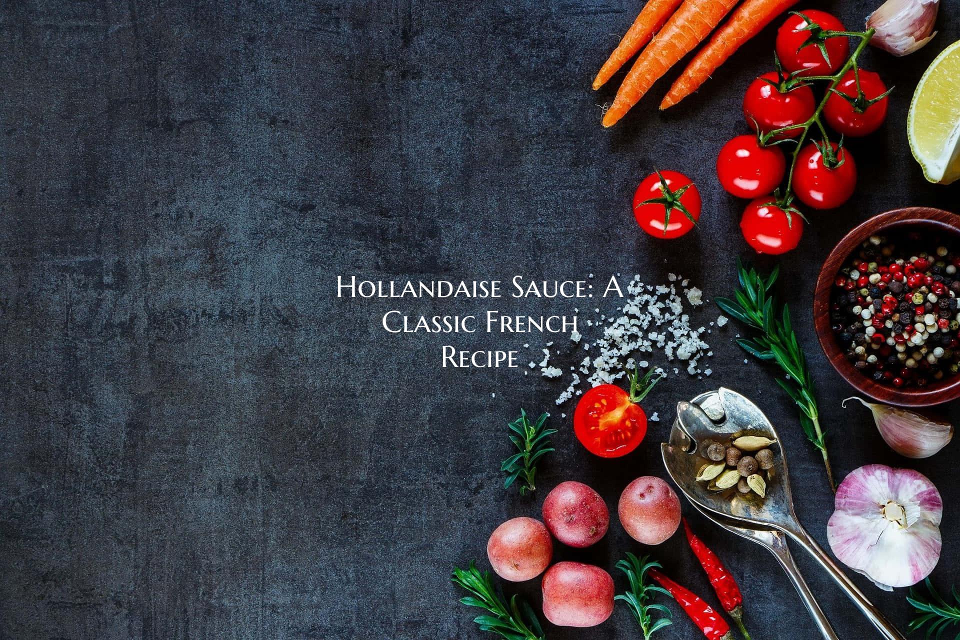 Hollandaise Sauce: A Classic...